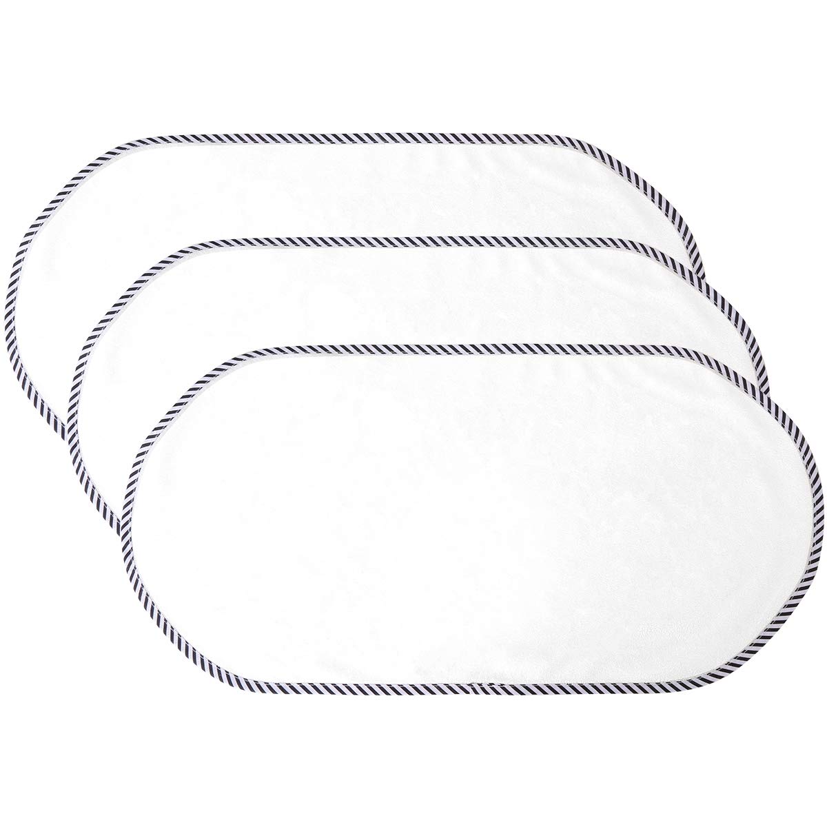 3 Pack Waterproof Changing Pad Liners - Soft Quilted Reusable Diaper Changing Table Cover (30x60cm) for Baby Nursery, Travel & On-the-Go Diaper Changes - Skin-Friendly Portable Changing Mat Liners