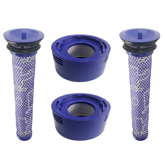 Dyson V7 V8 HEPA Replacement Filter (Pre & Post Filter) - Compatible with Models #96566101 & #96747801 - Perfect for Allergy Sufferers & Pet Owners - Home Cleaning & Air Purification Solution