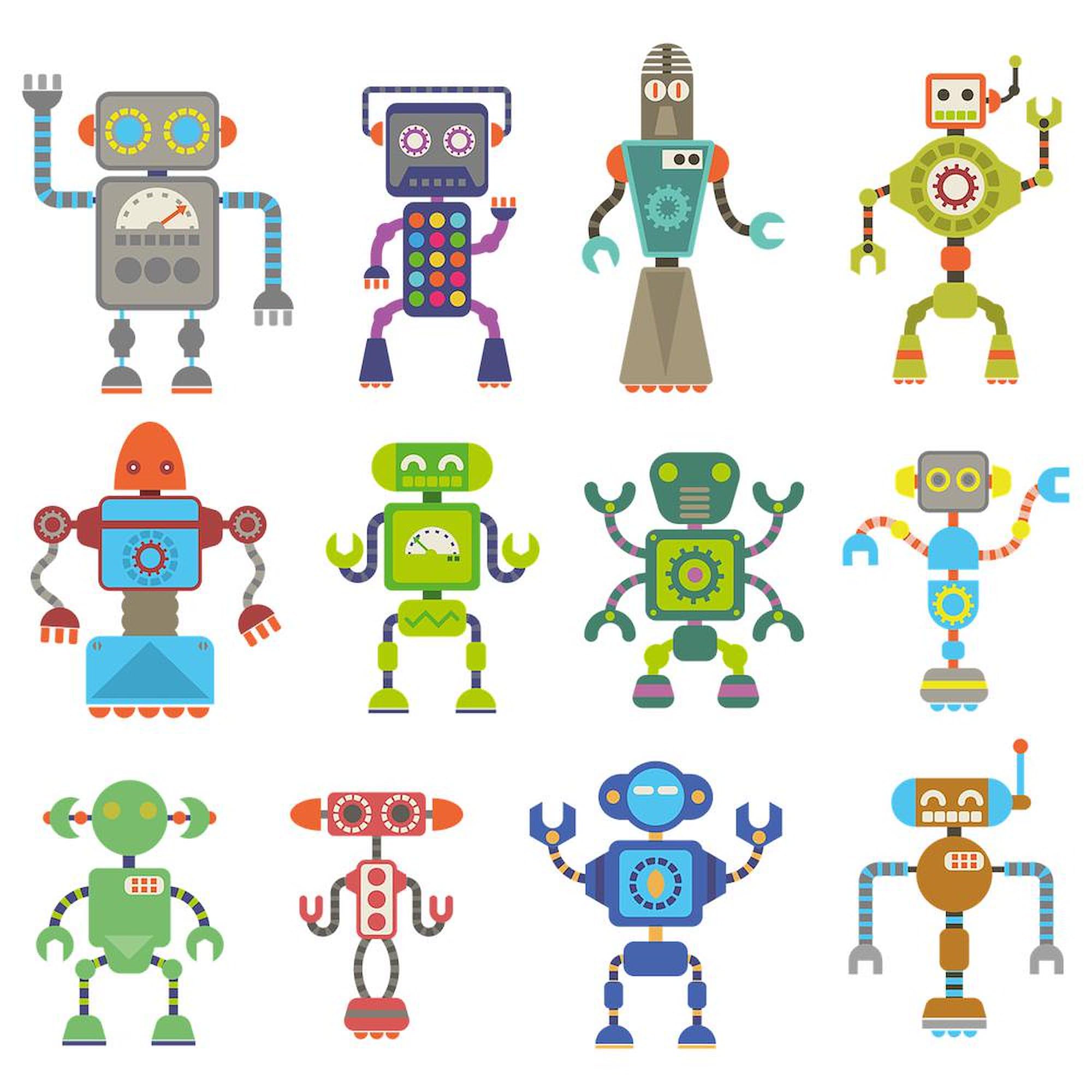 Phil Atherton Robots Design 11 oz (325 ml) Ceramic Coffee Mug - Perfect for Office, Home & Gift Giving | Unique Novelty Tea Cup