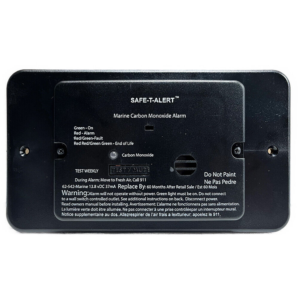 SAFE.TALERT 9V Carbon Monoxide Alarm CO250RVA - RV & Camper Safety Detector for Home, Travel & Outdoor Use