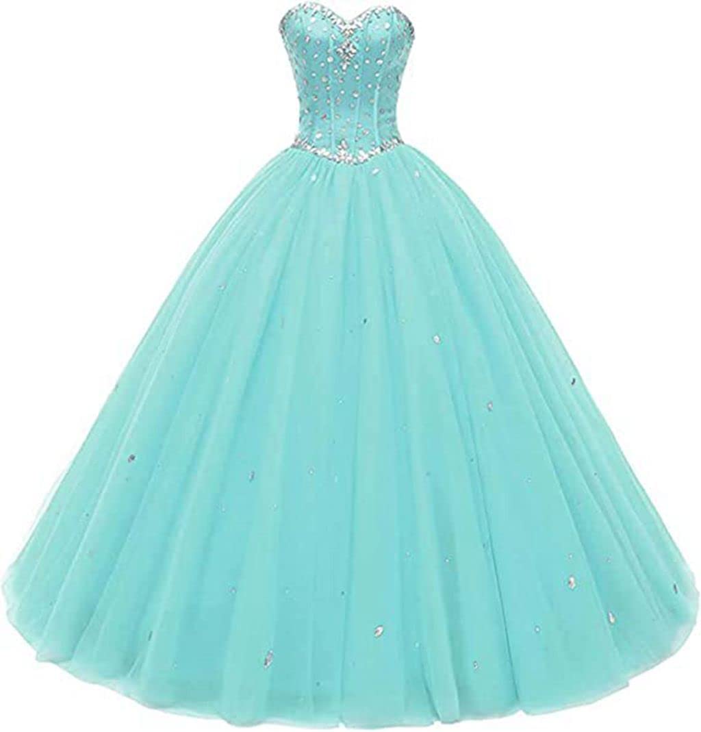 Elegant Sweetheart Neckline Ball Gown Tulle Quinceanera Dress for Women - Perfect for Prom, Homecoming, and Formal Events