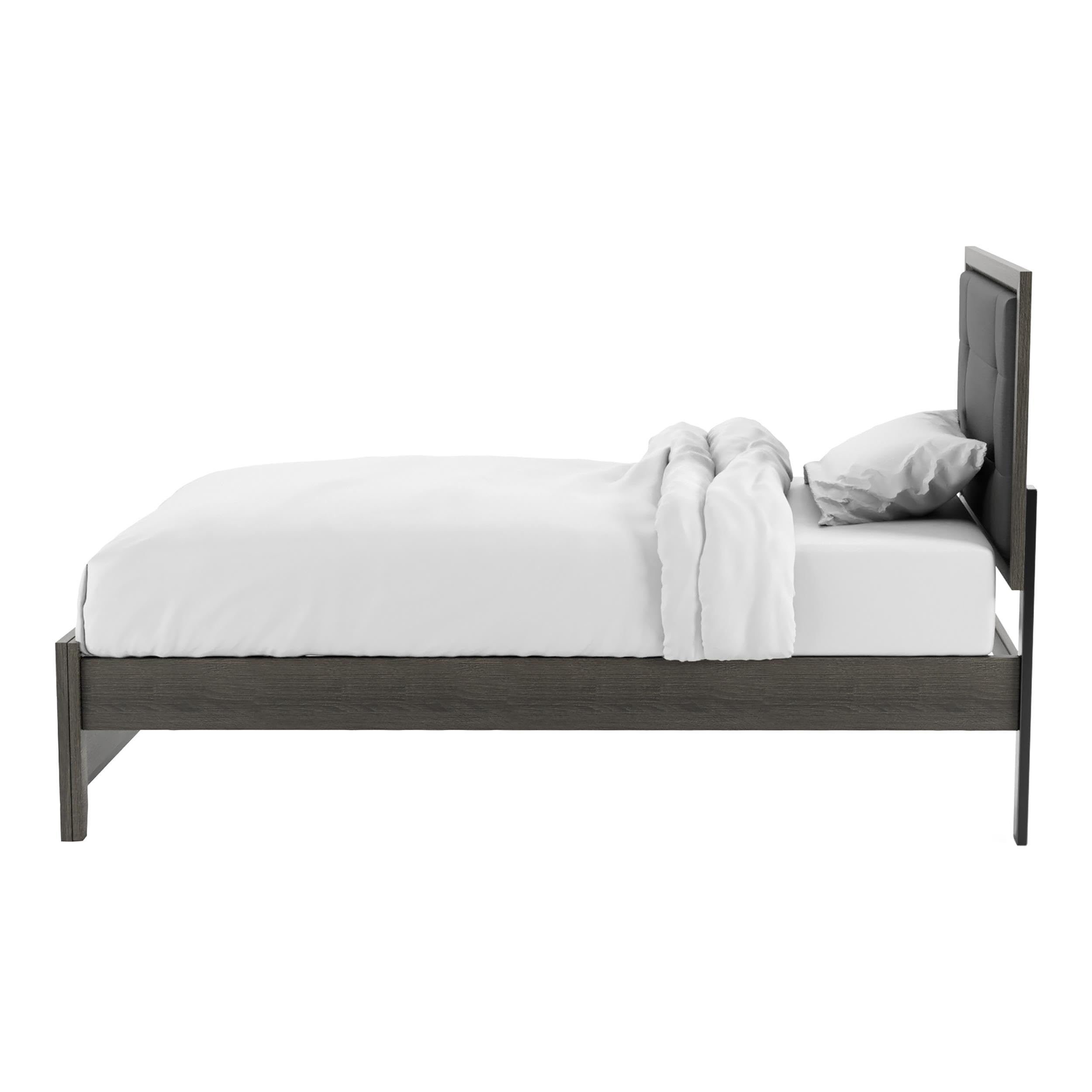 Furniture of America FOA Livorn 5-Piece Gray Wood Bedroom Set - Twin Bed, 2 Nightstands, Dresser & Mirror | Complete Bedroom Furniture for Small Spaces & Guest Rooms