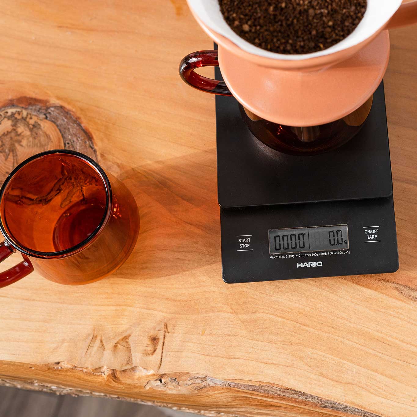 Hario V60 Coffee Drip Scale with Timer - Digital Precision Scale for Pour Over Coffee Brewing - Perfect for Home Baristas & Coffee Enthusiasts