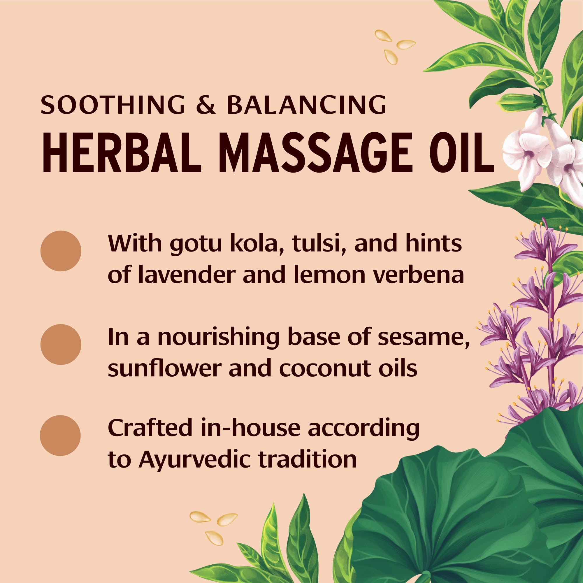 Organic Ayurvedic Massage Oil for Daily Use - Banyan Botanicals Balancing & Grounding Massage Oil with Ashwagandha & Shatavari - 128 oz Non-GMO, Sustainably Sourced - Perfect for Relaxation, Aromatherapy & Self-Care Rituals