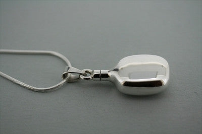 Elegant Oval Perfume Bottle Pendant Necklace with 70cm Snake Chain - Perfect for Gifts, Parties, and Everyday Wear