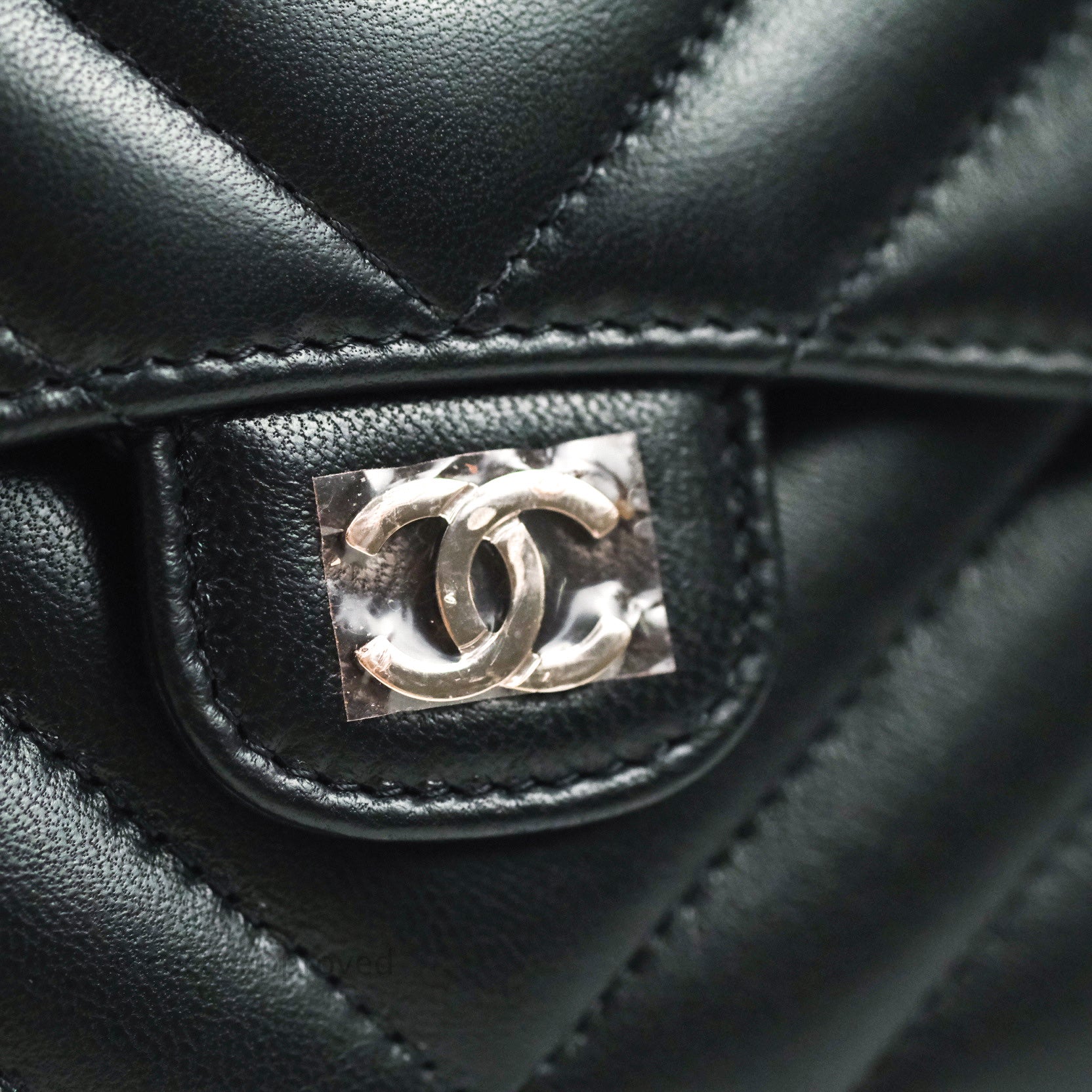 Chanel Chevron Small Compact Wallet - Black Lambskin with Silver Hardware | Luxury Women's Wallet for Everyday Use & Special Occasions