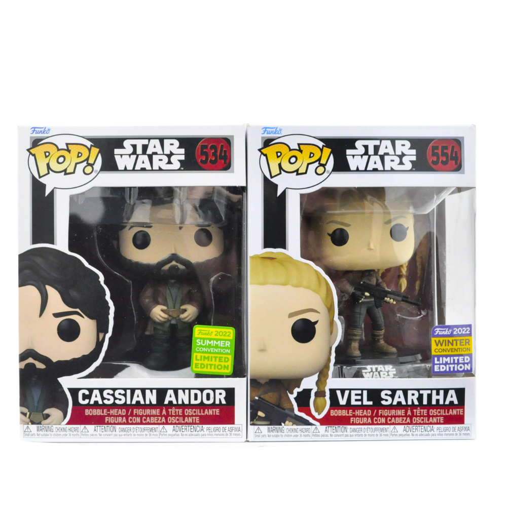 Star Wars Funko Pop! Vinyl Figures Bundle of 2 - Darth Vader & Yoda Collectible Toys for Display, Gifts, and Star Wars Fans Collection