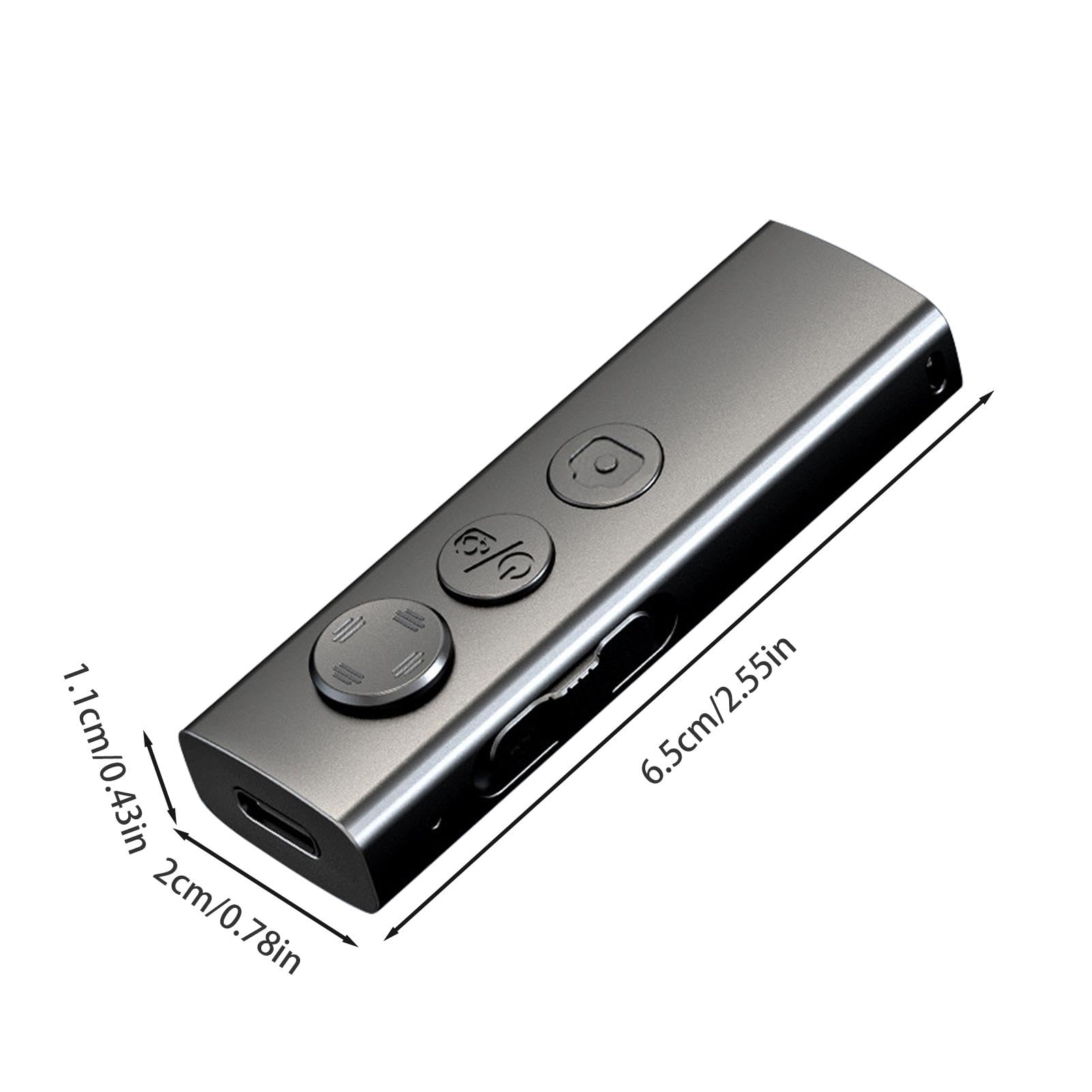 Wireless Camera Remote Shutter for iPhone & Android - Bluetooth Selfie Clicker with Zoom Control | Perfect for Group Photos, Vlogging, and Hands-Free Photography