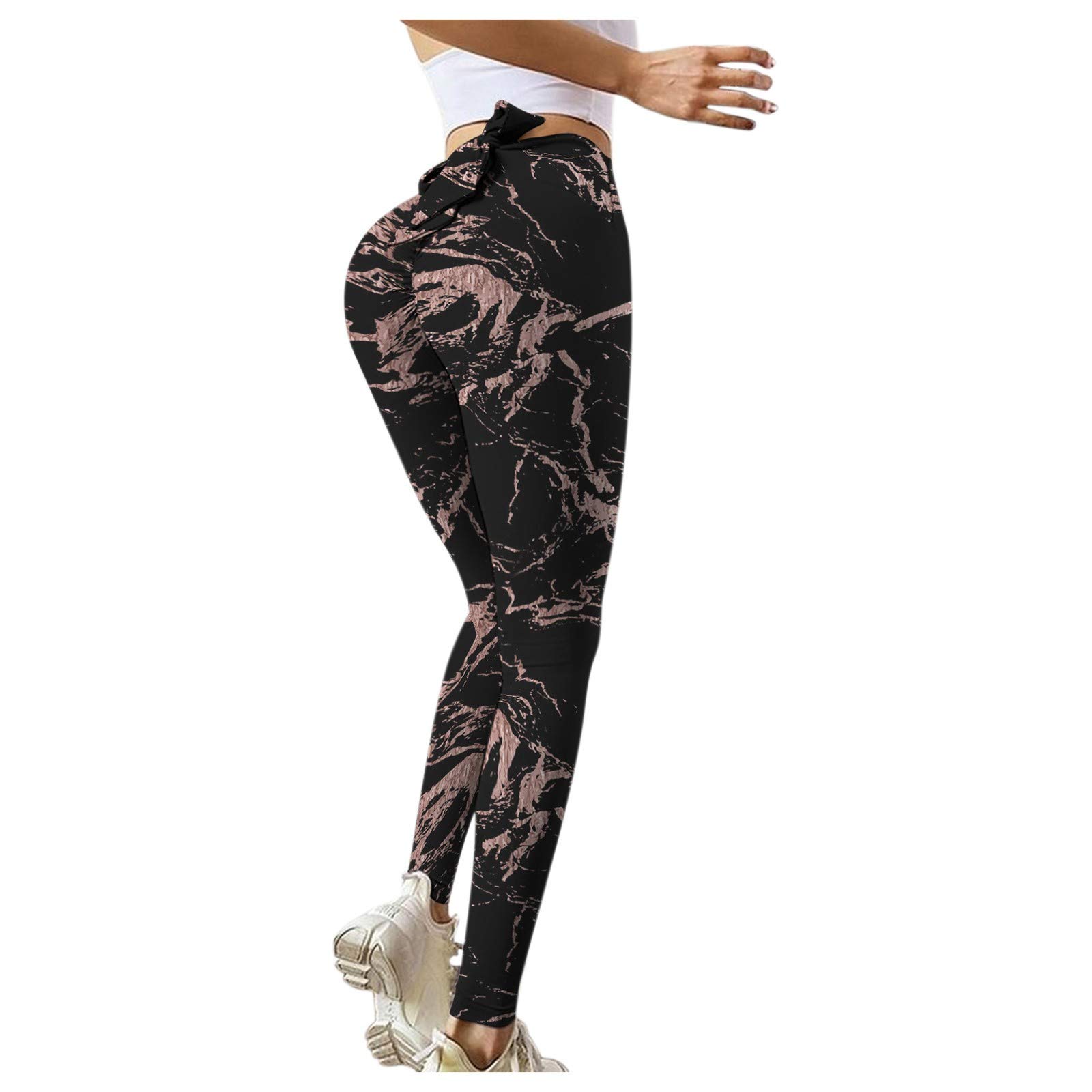 LILIRENER High Waist Yoga Pants for Women - Tummy Control Workout Leggings, Sweat-Wicking Slim Fit Athletic Pants for Gym, Running & Everyday Wear