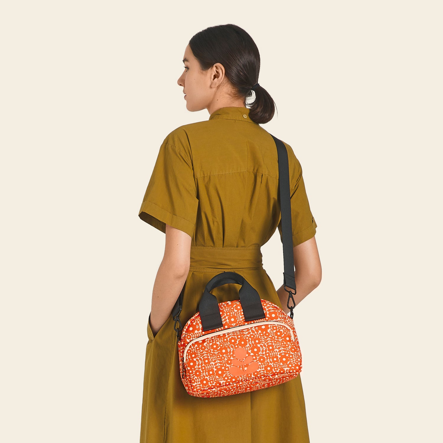 Stylish Radial Handbag with Criss Cross Design - Perfect for Women's Fashion, Work, and Evening Out