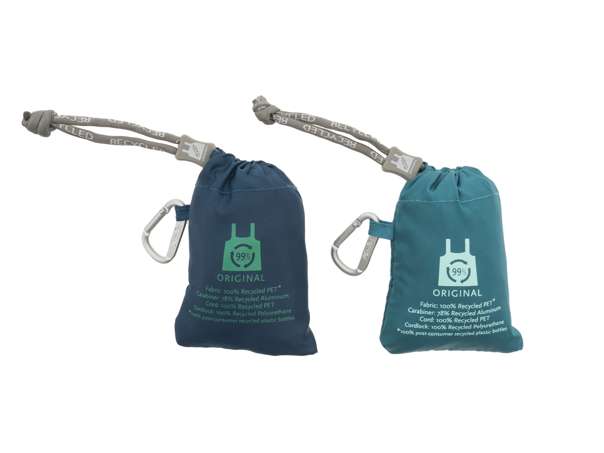 Eco-Friendly Compact Recycled Grocery Tote Bag - Lightweight Reusable Shopping Bag for Groceries, Farmers Market & Daily Errands