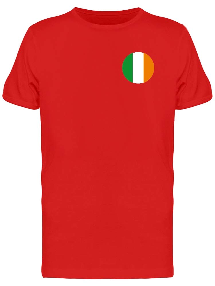 Ireland Small Flag T-Shirt for Men - Casual & Patriotic Wear for St. Patrick's Day, Irish Pride Events & Everyday Outfits