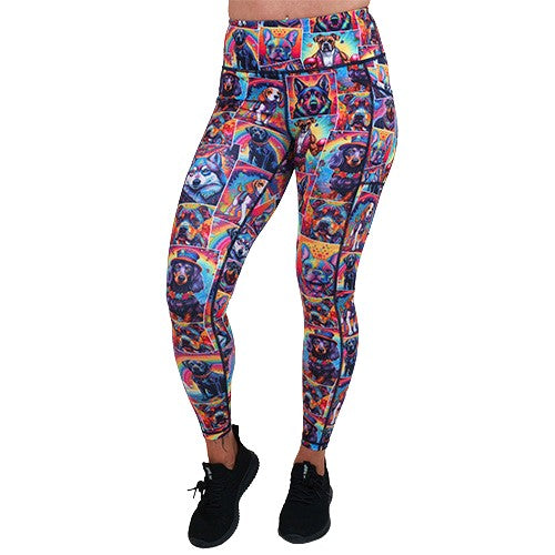 Premium High Waist Yoga Leggings for Women - Sit Stay Slay - Comfortable Workout Pants for Running, Gym & Lounge - Trendy Activewear for Fitness & Everyday Wear