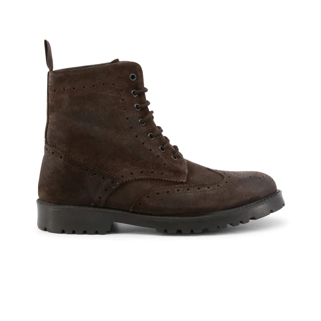 Duca Di Morrone Fausto-CAM Brown Leather Ankle Boots for Women - Stylish & Comfortable Fall/Winter Fashion Booties for Casual Outfits & Office Wear