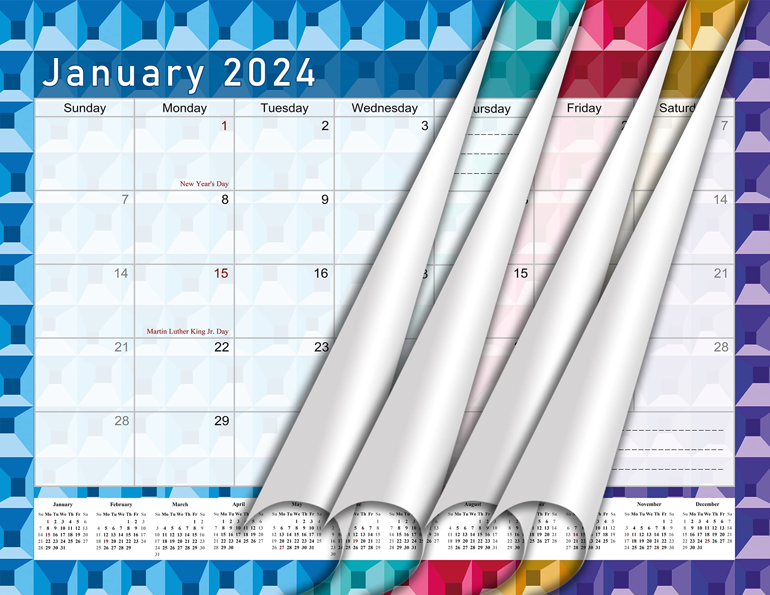 2025 Monthly Desktop & Wall Calendar Planner with Habit Tracker - Daily Weekly Monthly Goal Setting & Motivational Journal - Inspirational Productivity Tool (Edition 03) for Office, Home, School & Gift Giving