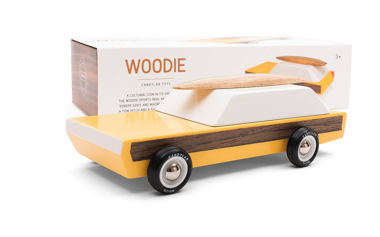 Candylab Toys Classic Wooden Toy Cars for Kids - Vintage Style Pull Back Vehicles, Perfect for Imaginative Play, Gift for Boys & Girls Ages 3+ | Birthday, Christmas, Pretend Play Scenes