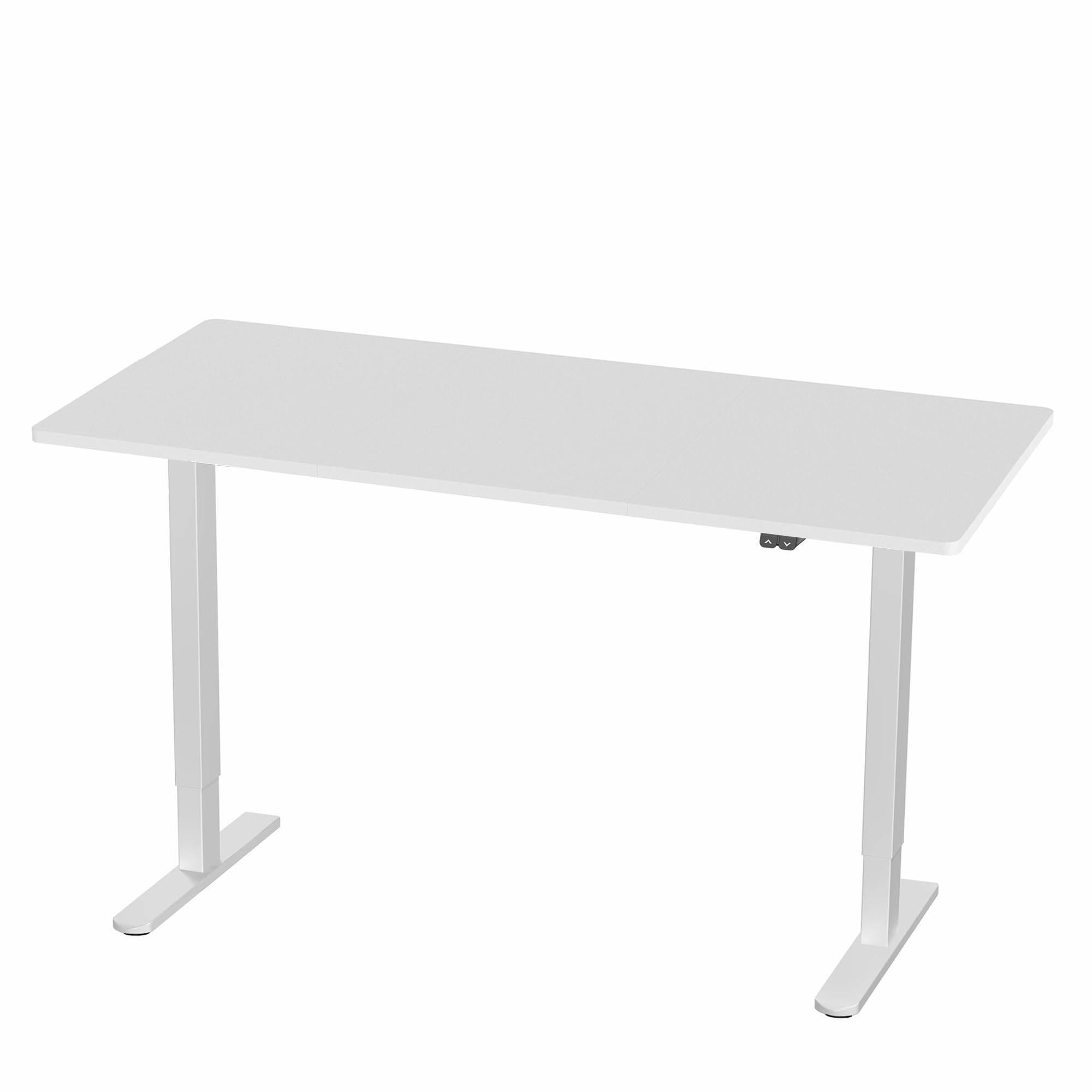 VIVO 60 x 30 Inch Electric Height Adjustable Standing Desk, White Top & Frame, Sit Stand Workstation for Home Office, Gaming, and Study - DESK-KIT-0W6W