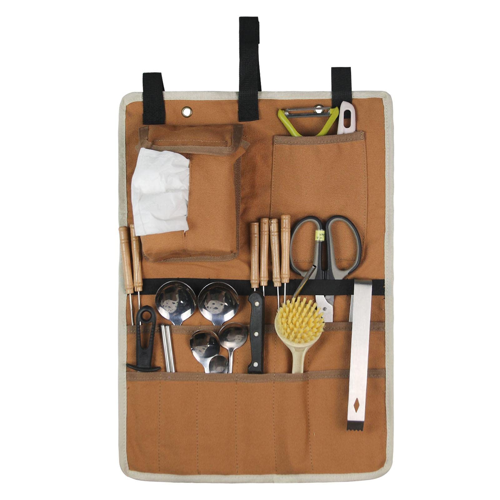 5-Piece Travel Hanging Toiletry Bag - Waterproof Camping Storage Organizer for Toiletries & Tableware - Portable Cutlery Organizer for Picnic, Hiking & Outdoor Adventures - Compact Hanging Bag for Bathroom & Travel Essentials