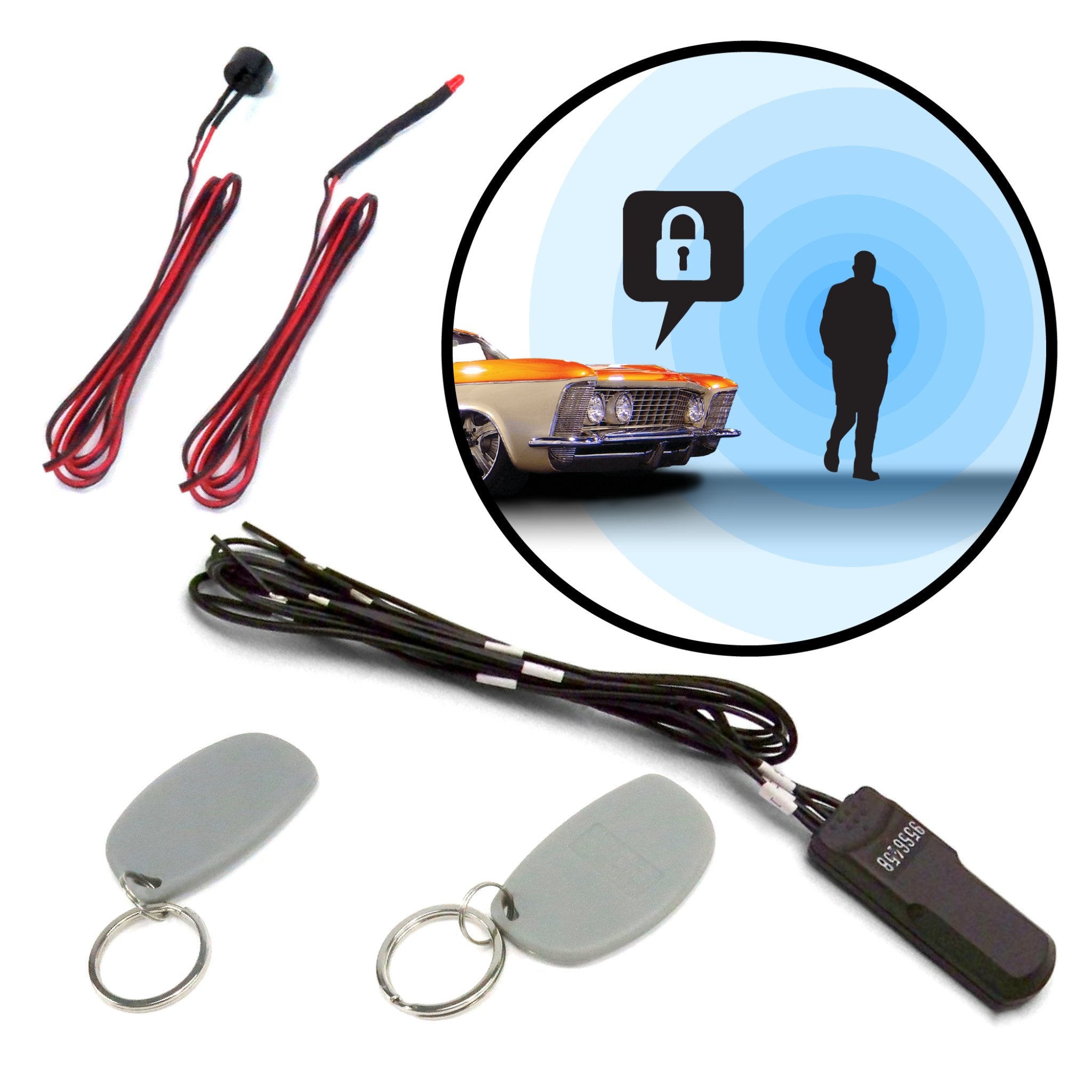 1903 Rambler Model F RFID Key FOB - Hands-Free Vehicle Immobilizer Anti-Theft Security System for Cars & Trucks | Prevent Auto Theft with Advanced RFID Technology