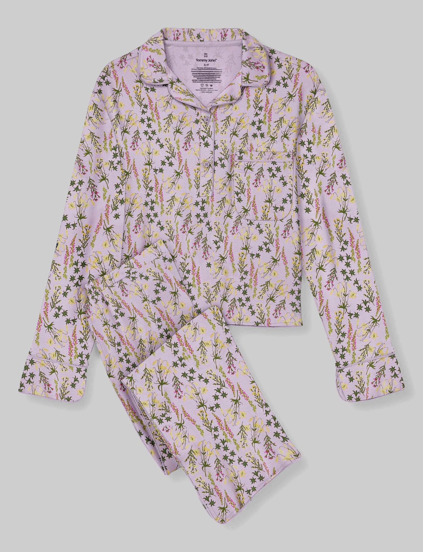 Cozy Women's Long Sleeve Pajama Set - Soft Pullover Sleepwear Top & Lounge Pants for Relaxing at Home, Sleeping, and Comfortable Nightwear