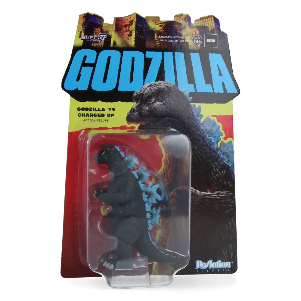 Godzilla 1974 (Charged Up) Toho ReAction Figure - Classic Japanese Kaiju Collectible Toy for Anime Fans & Movie Lovers - Perfect for Display, Gifts & Action Figure Collections
