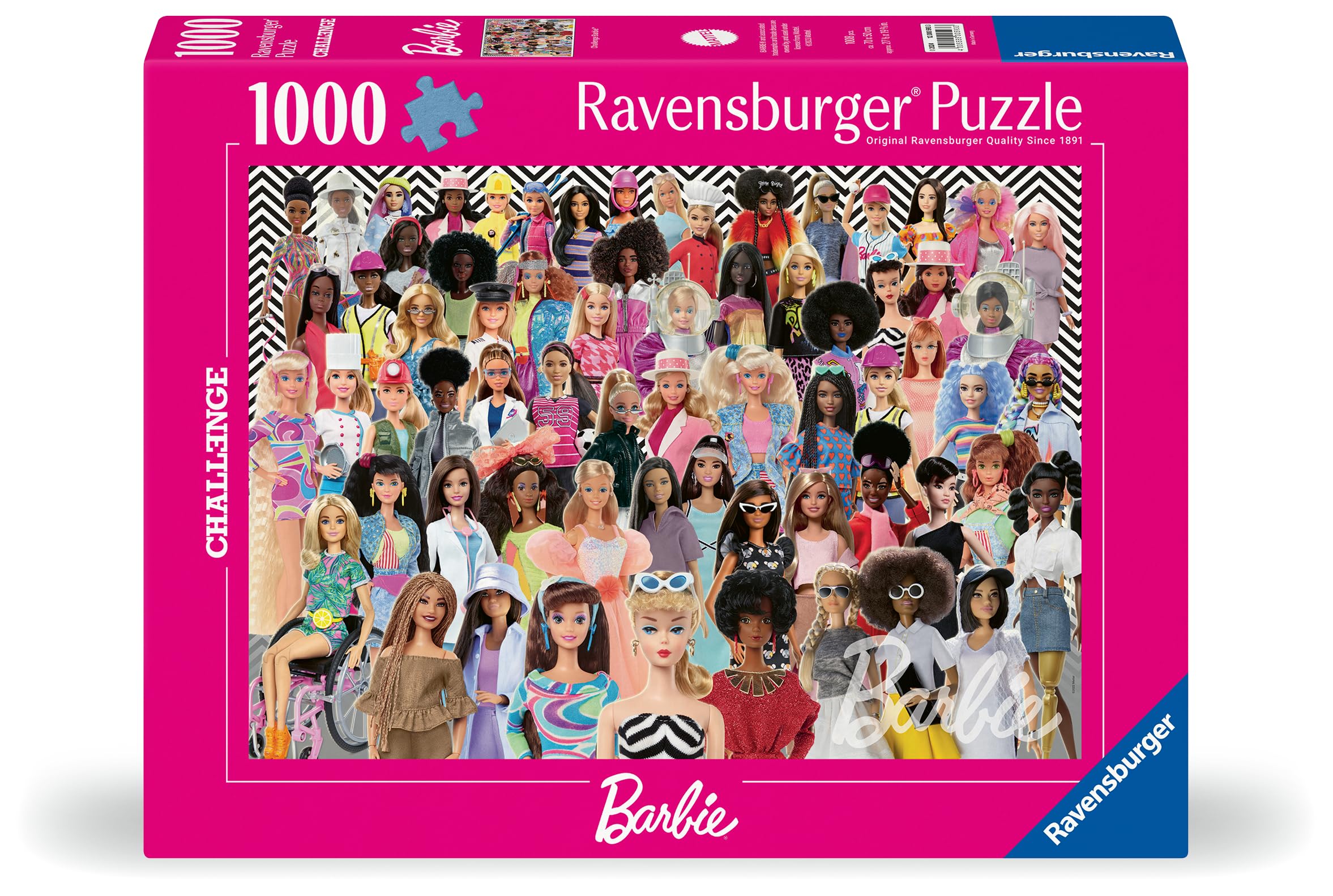 Ravensburger 1000 Piece Barbie Puzzle for Adults & Teens 14+ | Premium Quality Challenge Jigsaw Puzzle | Perfect for Family Game Night & Collectors Gift