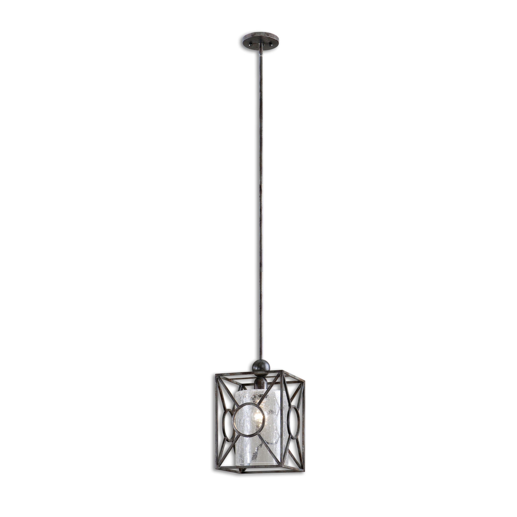 Arbela 1-Light Mini Pendant Light Fixture in Dark Gray - Perfect for Kitchen Island, Dining Room, or Entryway Lighting
