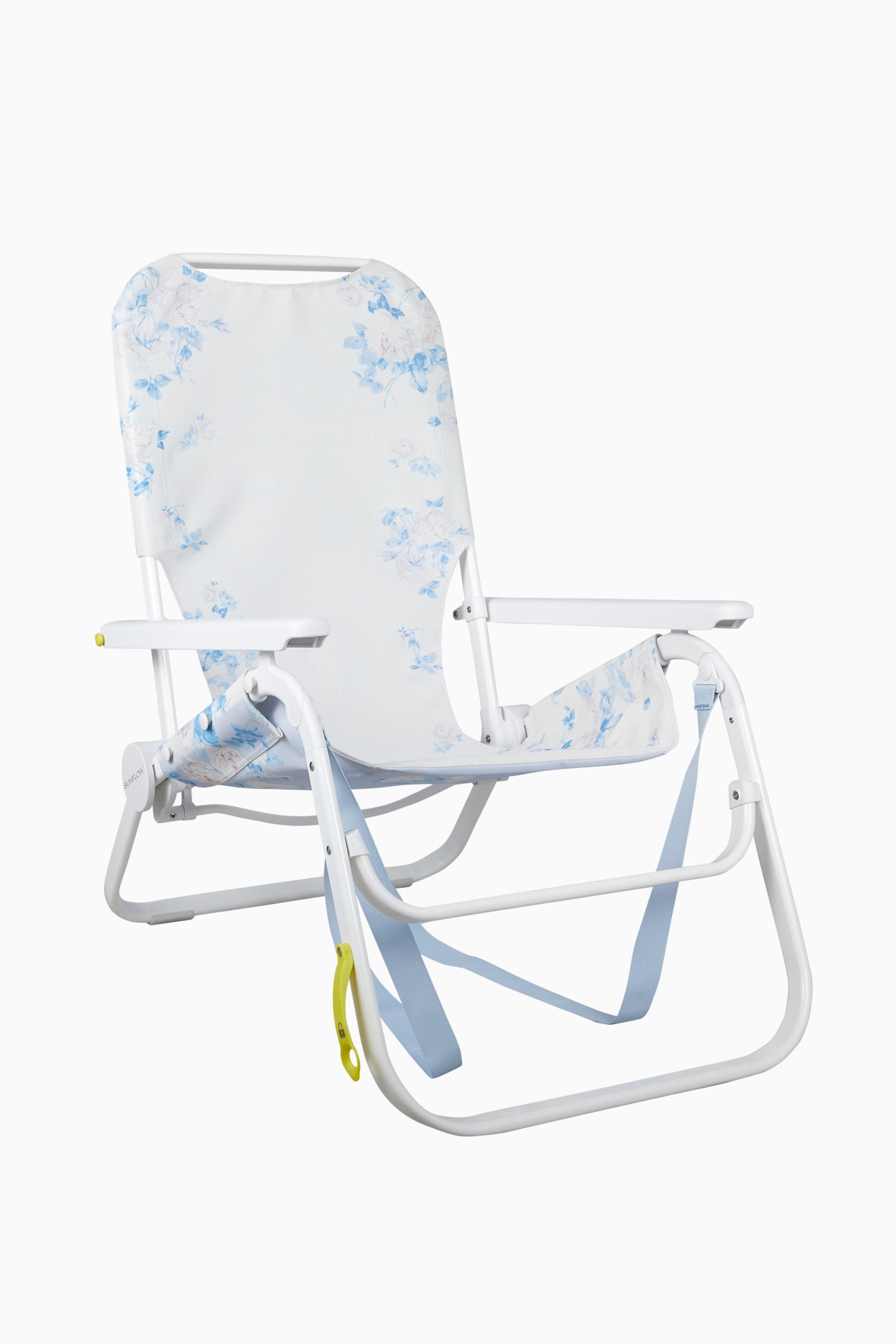 LoveShackFancy x SUNFLOW Everblooming Rosettes Beach Chair - Waterproof Portable Folding Lounge Chair for Pool, Beach, Camping & Outdoor Relaxation
