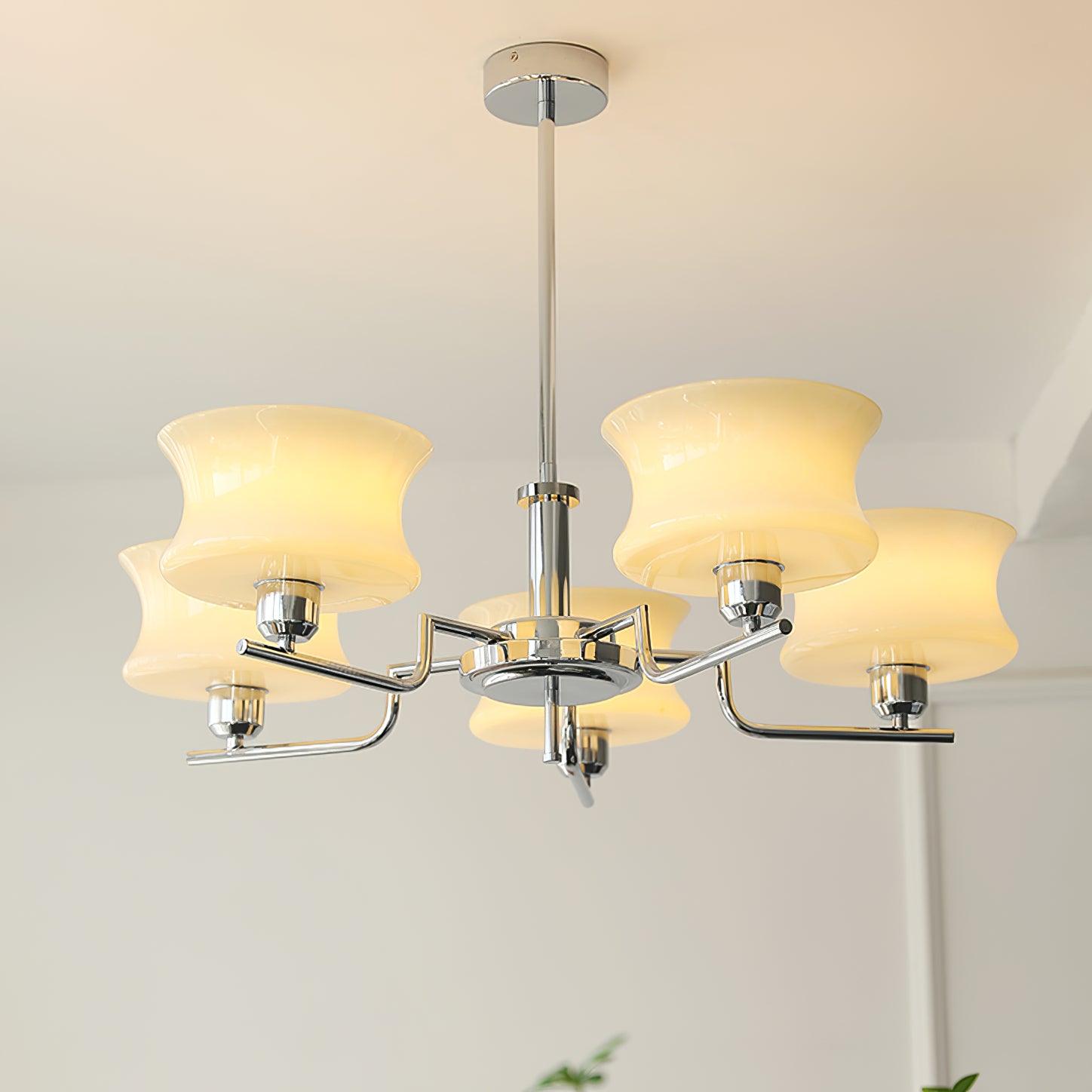 Elegant Blue Crystal Chandelier - Modern Ceiling Light Fixture for Dining Room, Living Room & Bedroom Decor | Perfect for Home, Wedding & Event Lighting