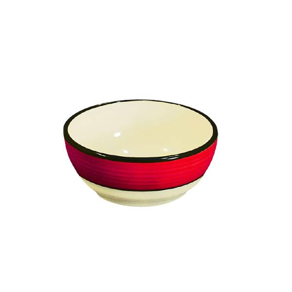4-Piece Small Bowl Set in White & Red Spree Pattern - Perfect for Salads, Snacks, and Desserts | Durable & Stylish Kitchenware