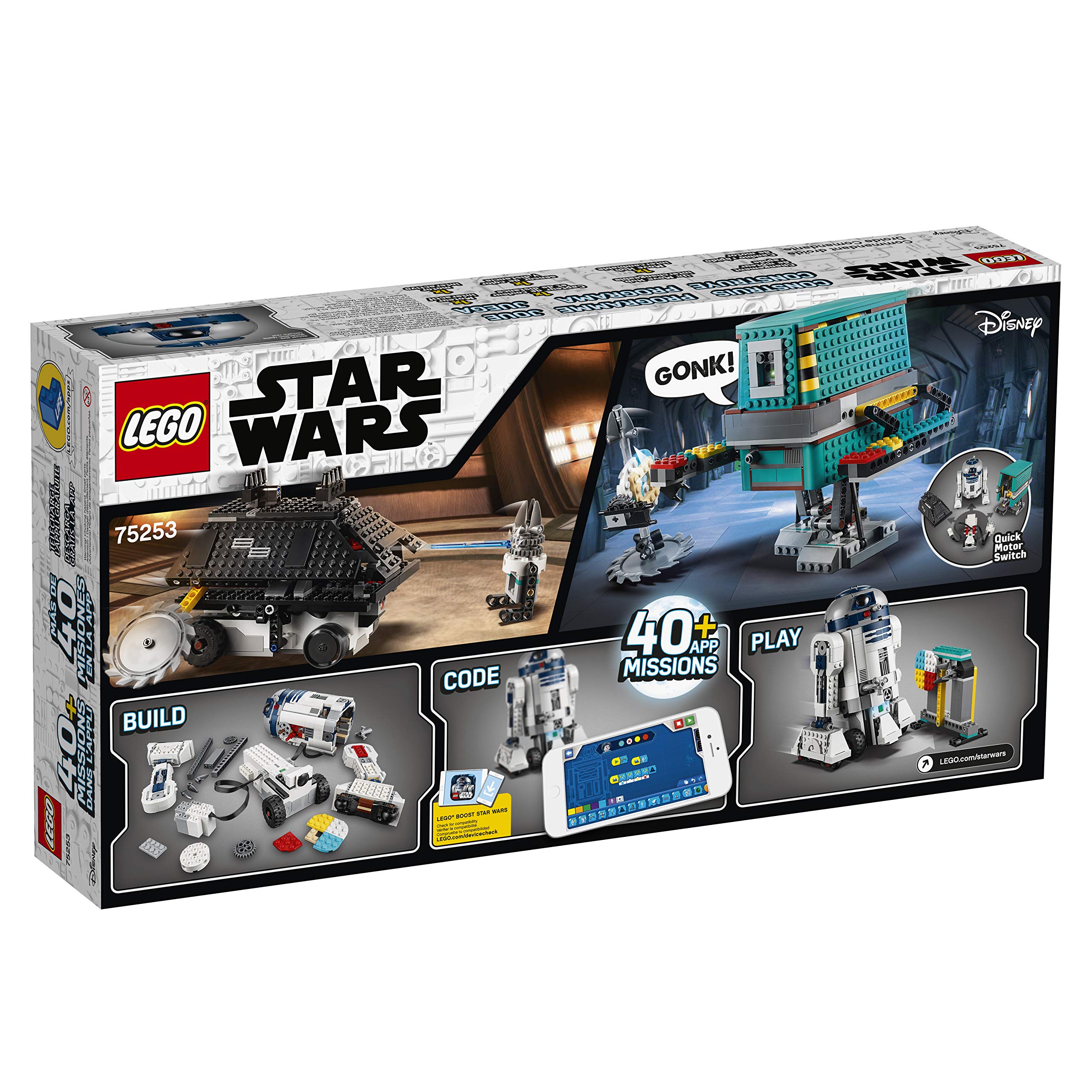 LEGO Star Wars Boost Droid Commander 75253 Building Kit - R2-D2 Robot Toy with 1,177 Pieces for Kids to Learn Coding | STEM Educational Toy for Boys & Girls | Perfect for Playtime, Birthday Gifts & Star Wars Fans