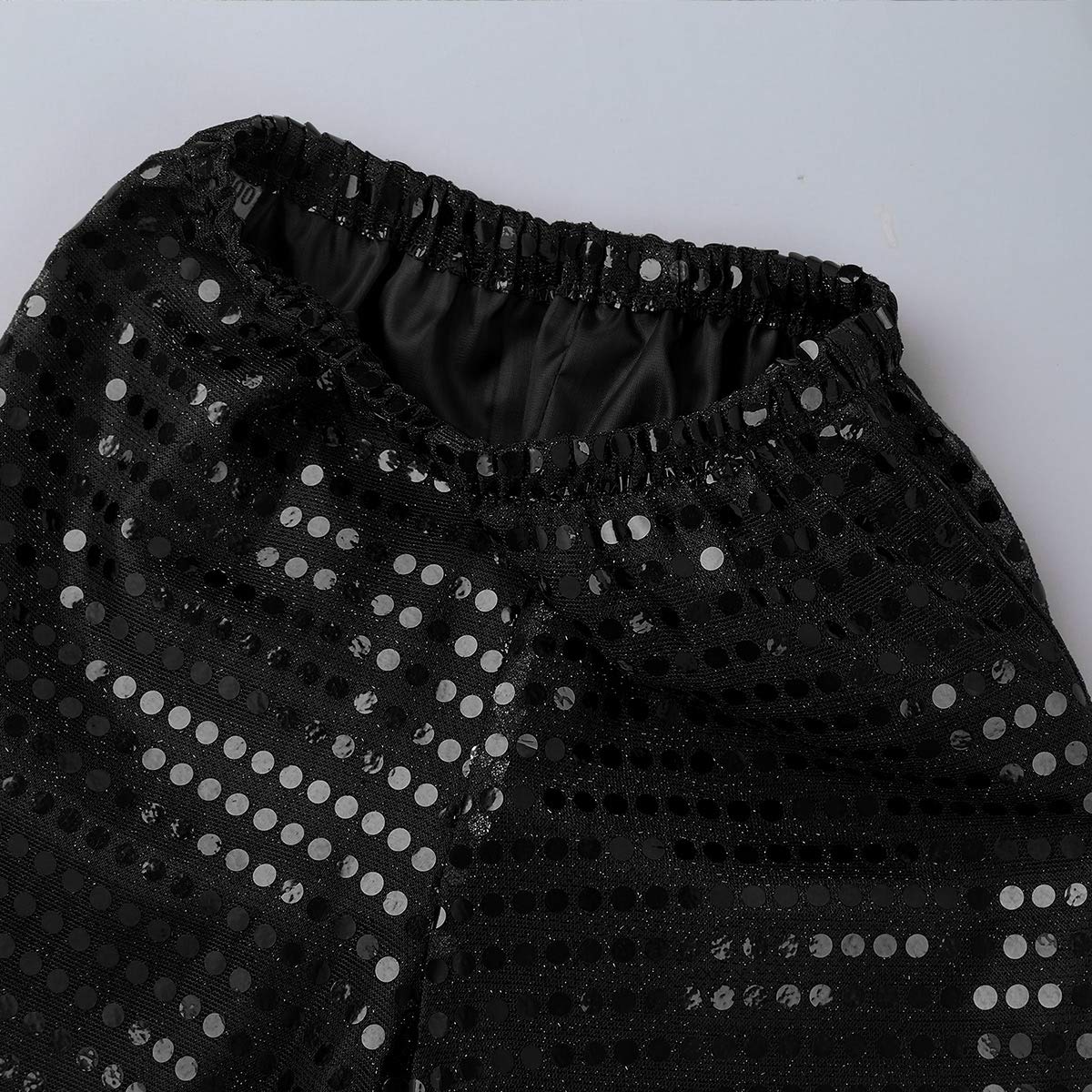 YEAHDOR Glitter Sequins Dance Pants for Kids - Hip Hop Jazz Street Dance Costume for Girls & Boys - Perfect for Solo Performances & Group Competitions