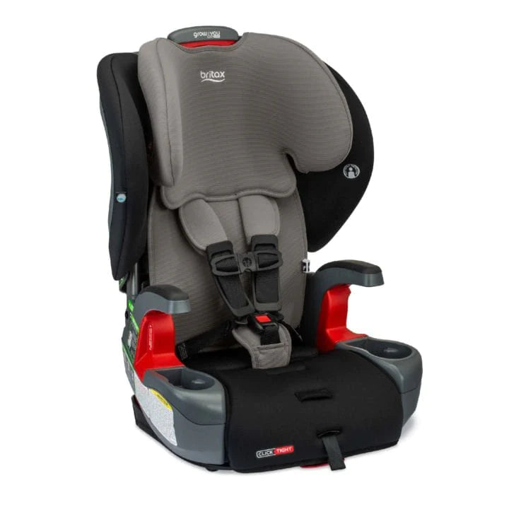 Britax Grow With You Clicktight Booster Car Seat - Safe & Adjustable for Kids 3-12 Years - Perfect for School, Travel & Family Road Trips