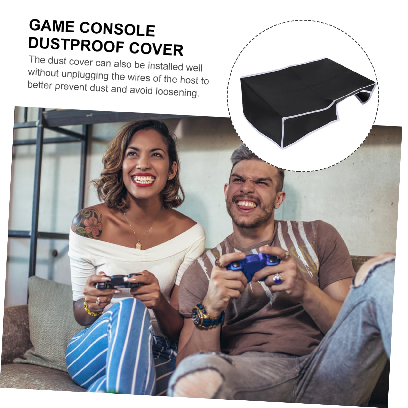 Veemoon Dustproof Protective Cover for PS5/Xbox/Switch Game Controllers - Soft Fabric Console Controller Cover with Anti-Scratch Design for Gaming Accessories Storage & Travel Protection