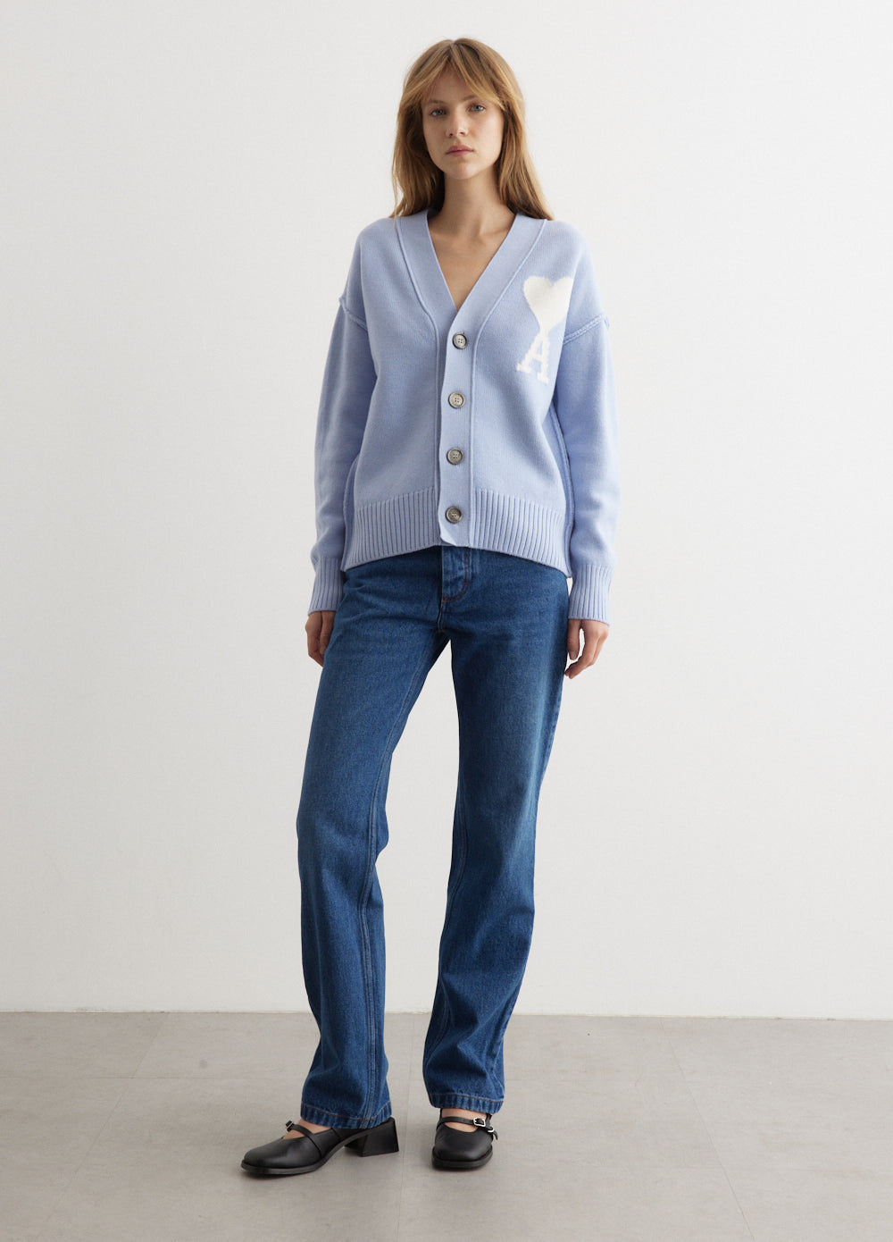 Off White ADC Cardigan - Premium Cashmere Sweater in Blue | Stylish & Comfortable for Casual Wear & Office Outfits