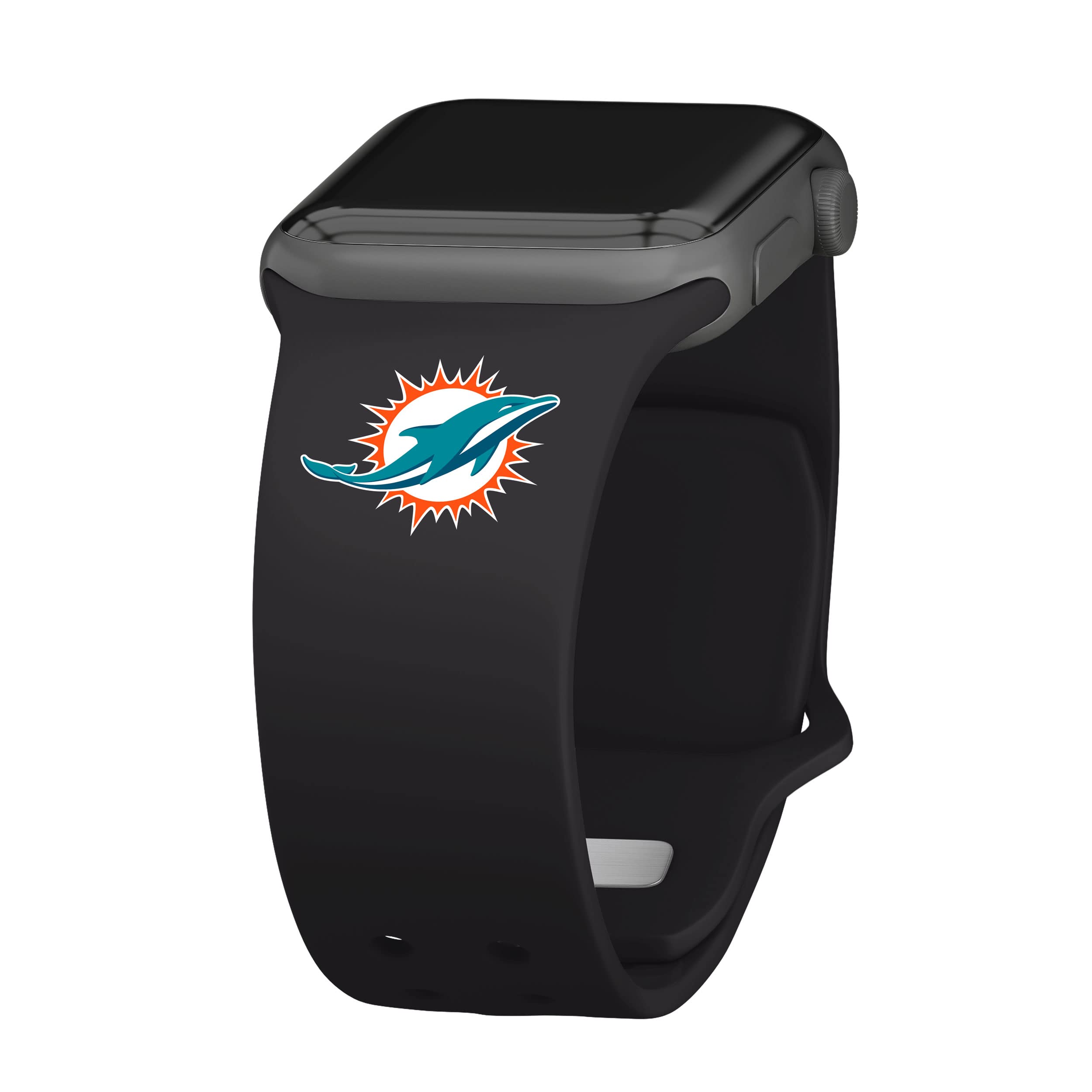 Miami Dolphins Silicone Apple Watch Band - 3-Piece Set for Sports & Fitness