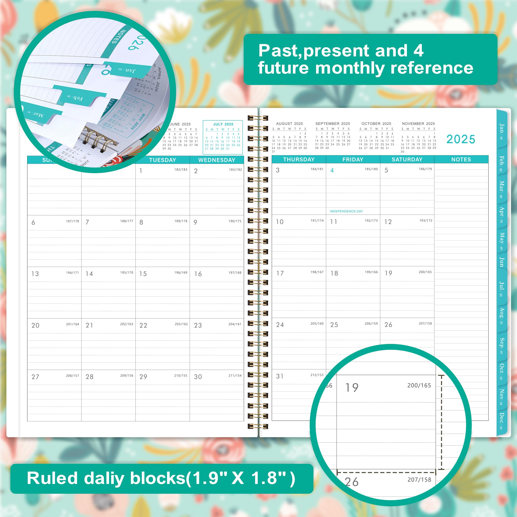 2025-2026 Monthly Planner | 18-Month Calendar Organizer from July 2025 to December 2026 | 8.5