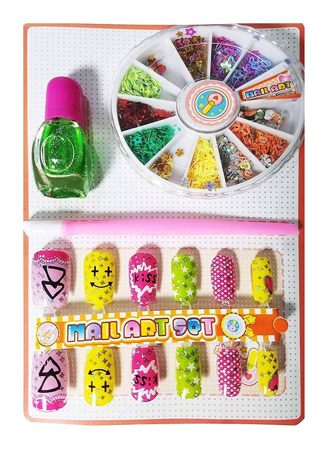 BAOER Professional Nail Art Kit for Women - 3 Pack Artificial Nails Set with Glue & Tools - Perfect for Parties, Weddings & Special Occasions