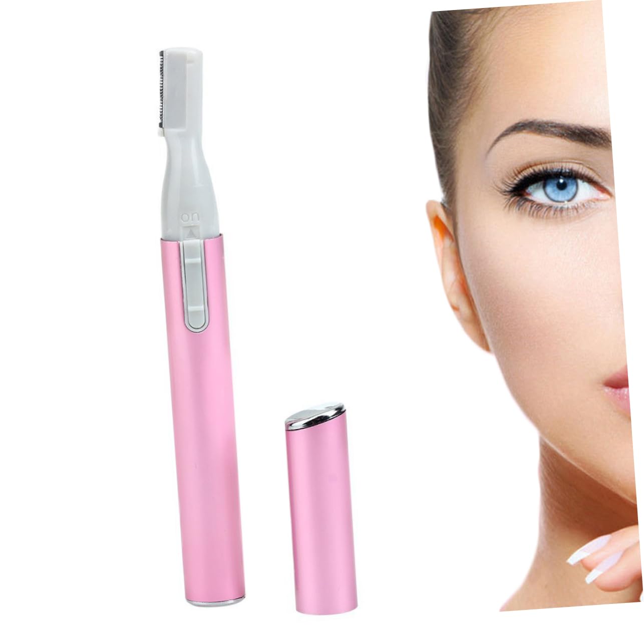 Electric Eyebrow Razor & Trimmer for Women - NOLITOY Rechargeable Eyebrow Shaper with Precision Blades, Salon-Grade Eyebrow Grooming Kit (Pink) - Perfect for Home Use, Travel & Professional Salon Eyebrow Shaping