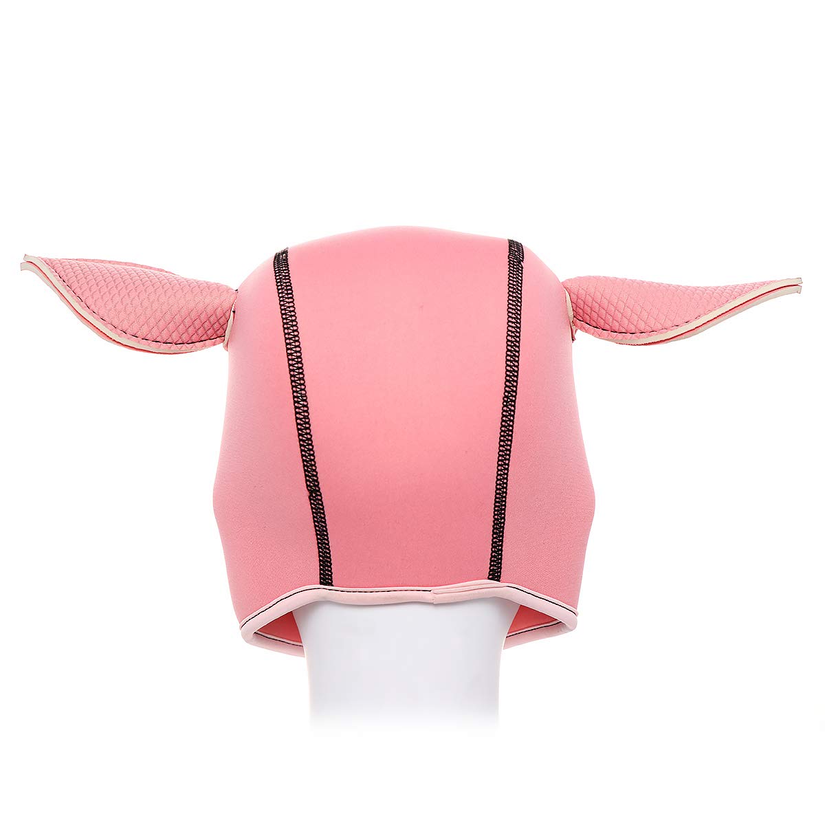 Neoprene Piggy Hood Full Face Mask - Pink Animal Head Costume for Cosplay, Halloween, Parties & Festivals - Soft & Comfortable Piggy Head Masks for Adults & Kids
