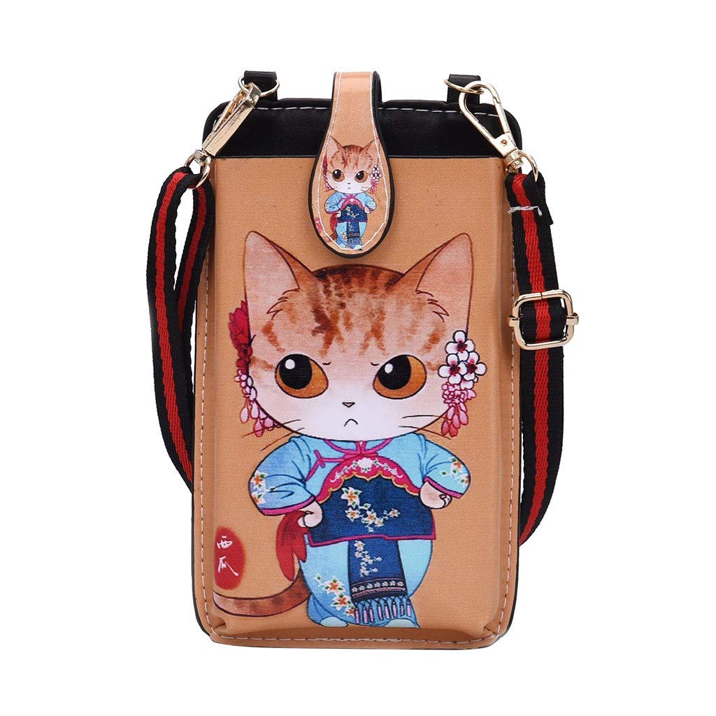 Stylish Elephant Print Crossbody Purse for Women - Cute Phone Wallet Shoulder Bag with Coin Pocket | Perfect for Casual Outings, Travel & Everyday Use