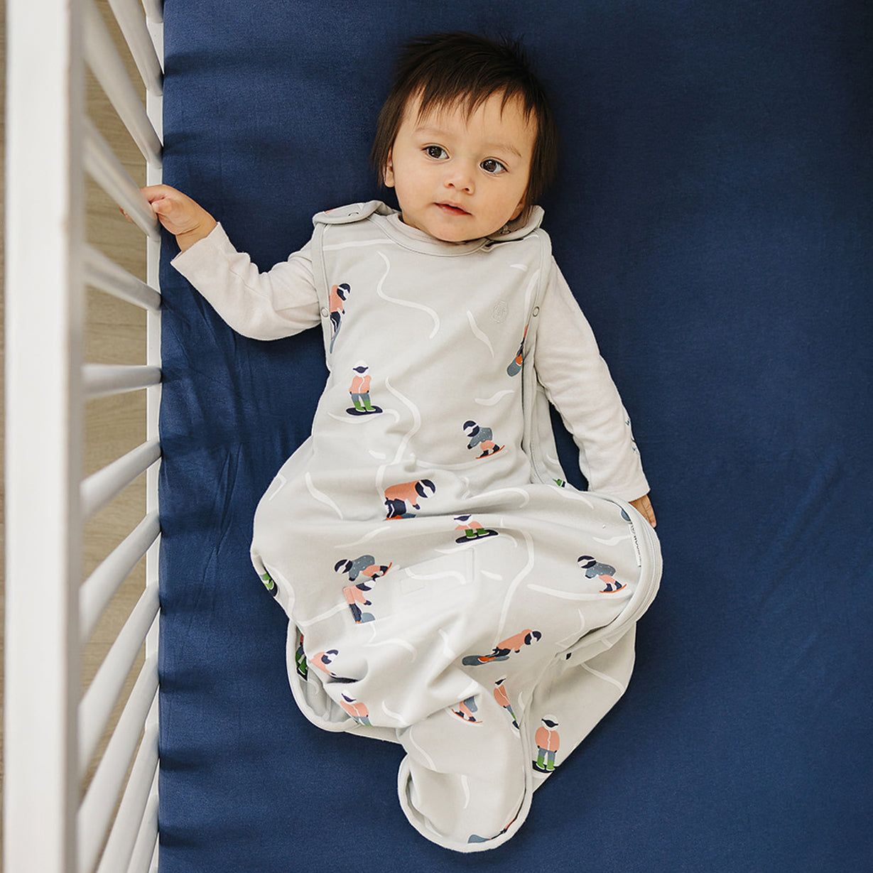 4 Season Baby Sleep Sack - Merino Wool & Organic Cotton for 2 Months to 2 Years - Warm Winter Sleeping Bag for Infants & Toddlers - Perfect for Nursery, Travel & Snowboarding Adventures
