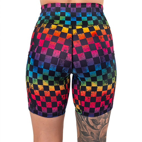 Prismatic Shorts for Men & Women - Trendy & Comfortable Summer Activewear | Perfect for Running, Yoga, Gym & Outdoor Activities