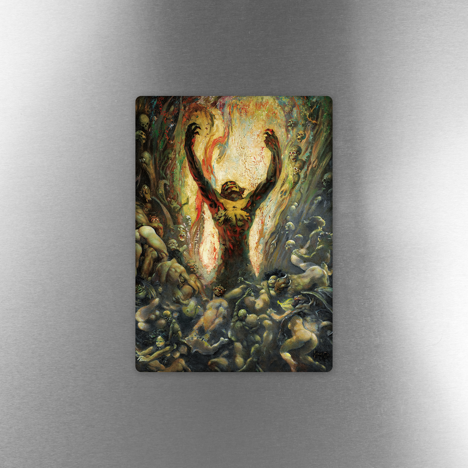 Reign of Wizardry Fantasy Acrylic Magnet - Gothic Decor, Fridge Magnet, Office & Home Accessories for Fans of Magic & Adventure