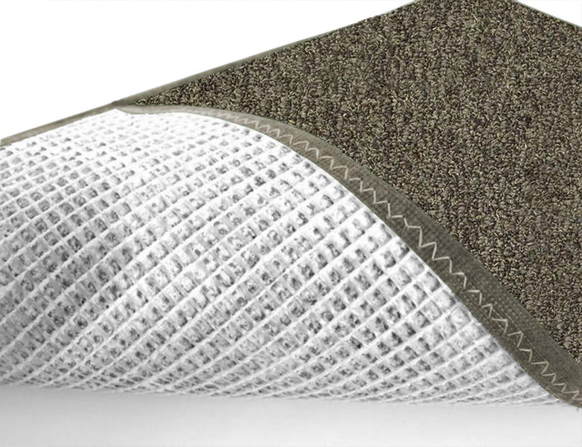 Heavy Duty Indoor Outdoor Rug - 3x10 Non-Slip Area Carpet for Patio, Deck, Boat, RV - Durable Waterproof Floor Mat in Burnt Bark - Perfect for Backyard, Gazebo, Camper & Trailers