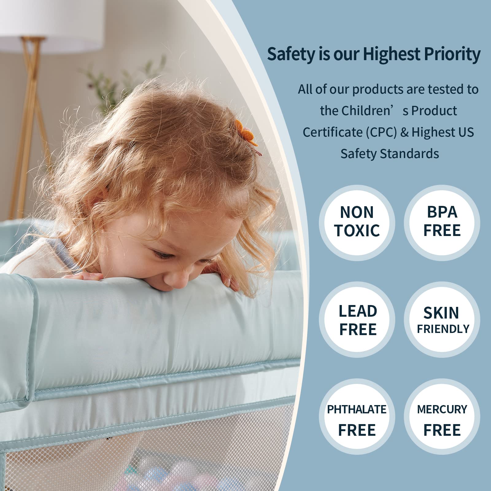 Sweeby Baby Playpen - Large 79x71 Play Yard for Babies & Toddlers with Gate & Door - Indoor Safety Fence with Mat - Black - Perfect for Playtime, Learning & Safe Exploration at Home