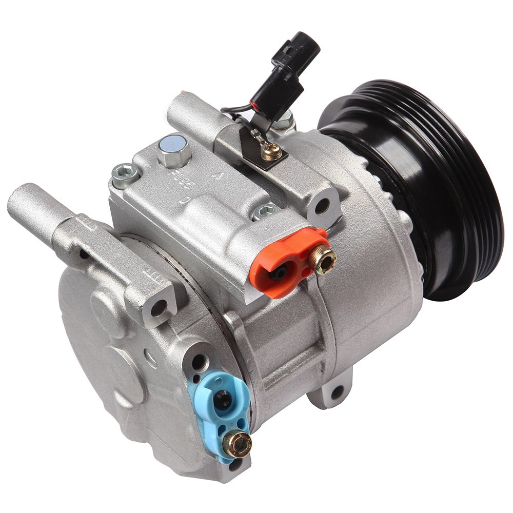 AZHZ A/C Compressor with Clutch - Replacement Air Conditioner Compressor for Kia Rio 2006-2011 & Rio5 2006-2011 | CO 10980C | Perfect for Summer Cooling & Car AC Repair