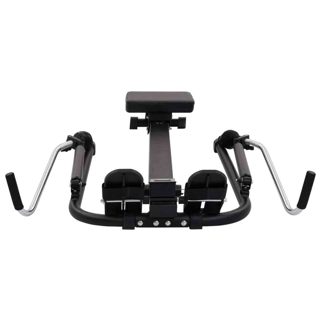 vidaXL Rowing Machine with 5-Level Hydraulic Resistance - Compact Home Gym Equipment for Full-Body Workout & Cardio Training