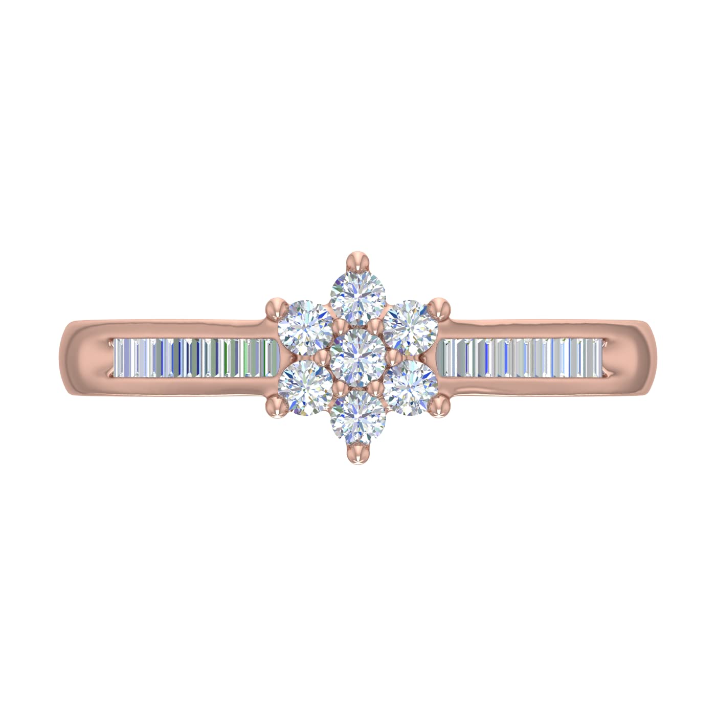 1/3 Carat Diamond Engagement Ring Band in 10K Gold - Elegant Wedding Ring for Women, Promise Ring, Anniversary Gift - Perfect for Proposals, Weddings & Special Occasions