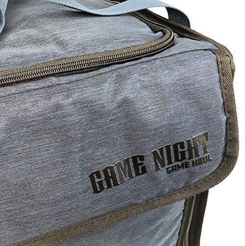 Premium Game Night Essentials: Evenfall Blue Board Game Shoulder Bag Carrier for Parties & Travel - Perfect for Family Gatherings, Game Nights & Conventions